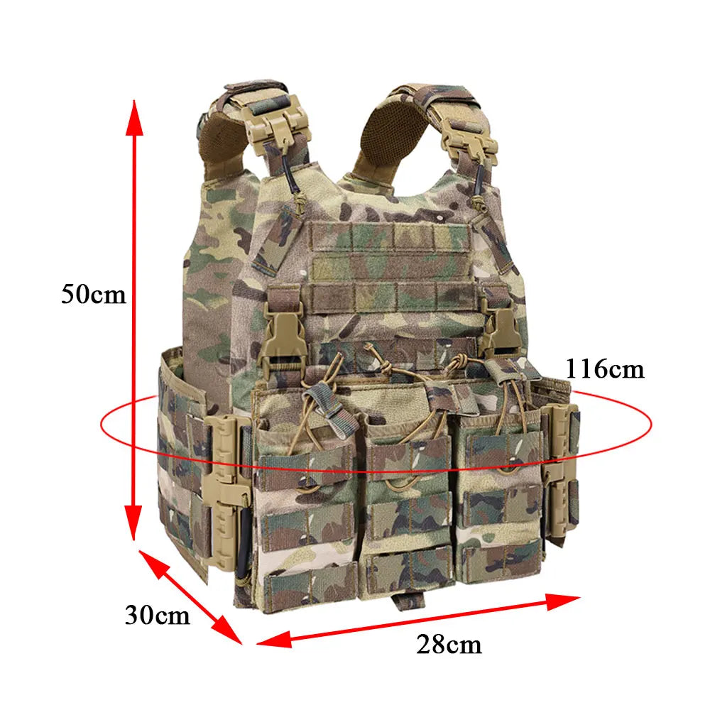Tactical Plate Carrier Vest 3 Magazine Pouch