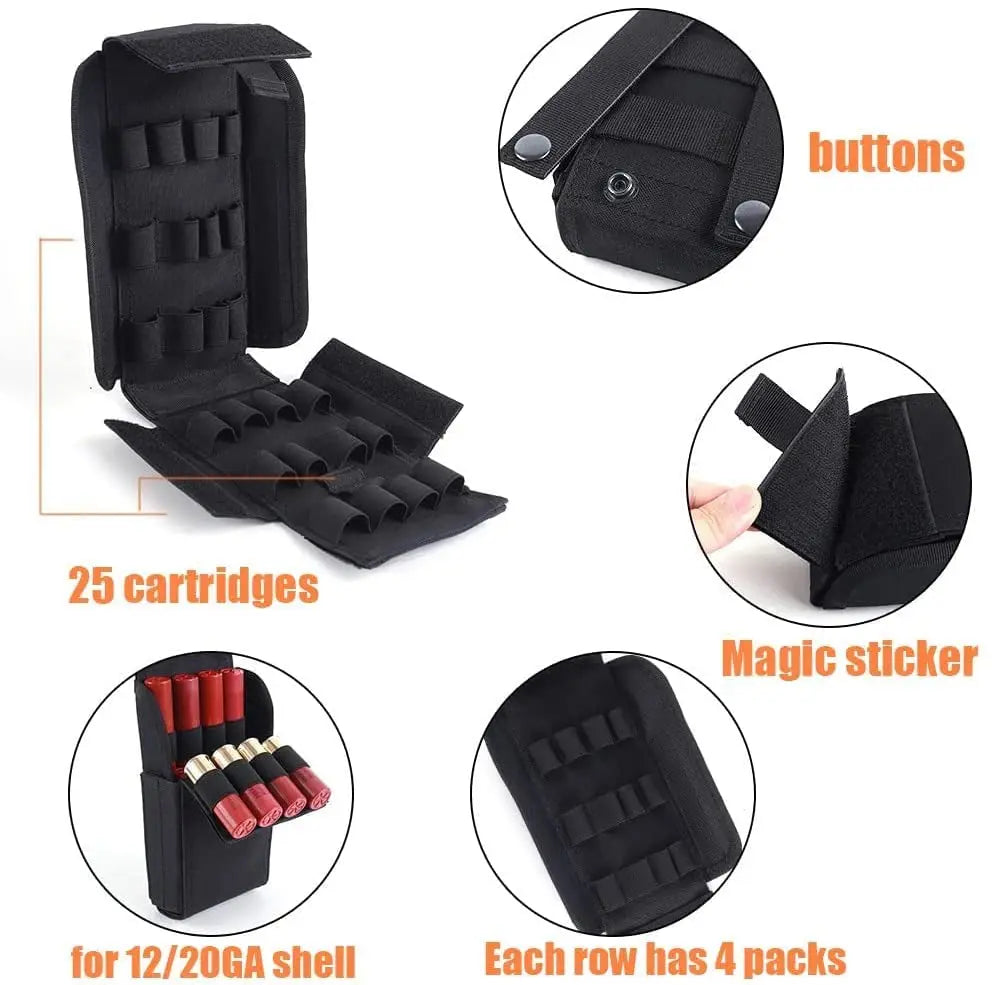 MOLLE Tactical 25 Round Shotshell Pouch