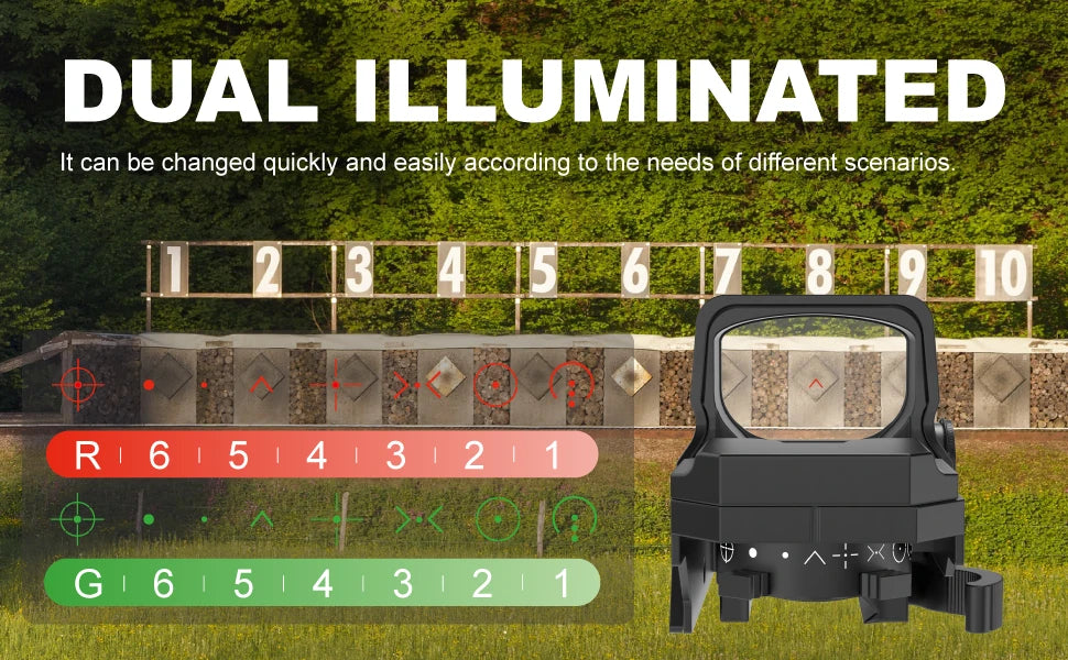 Vector Optics Omega 8 Reticle Red Dot Sight
