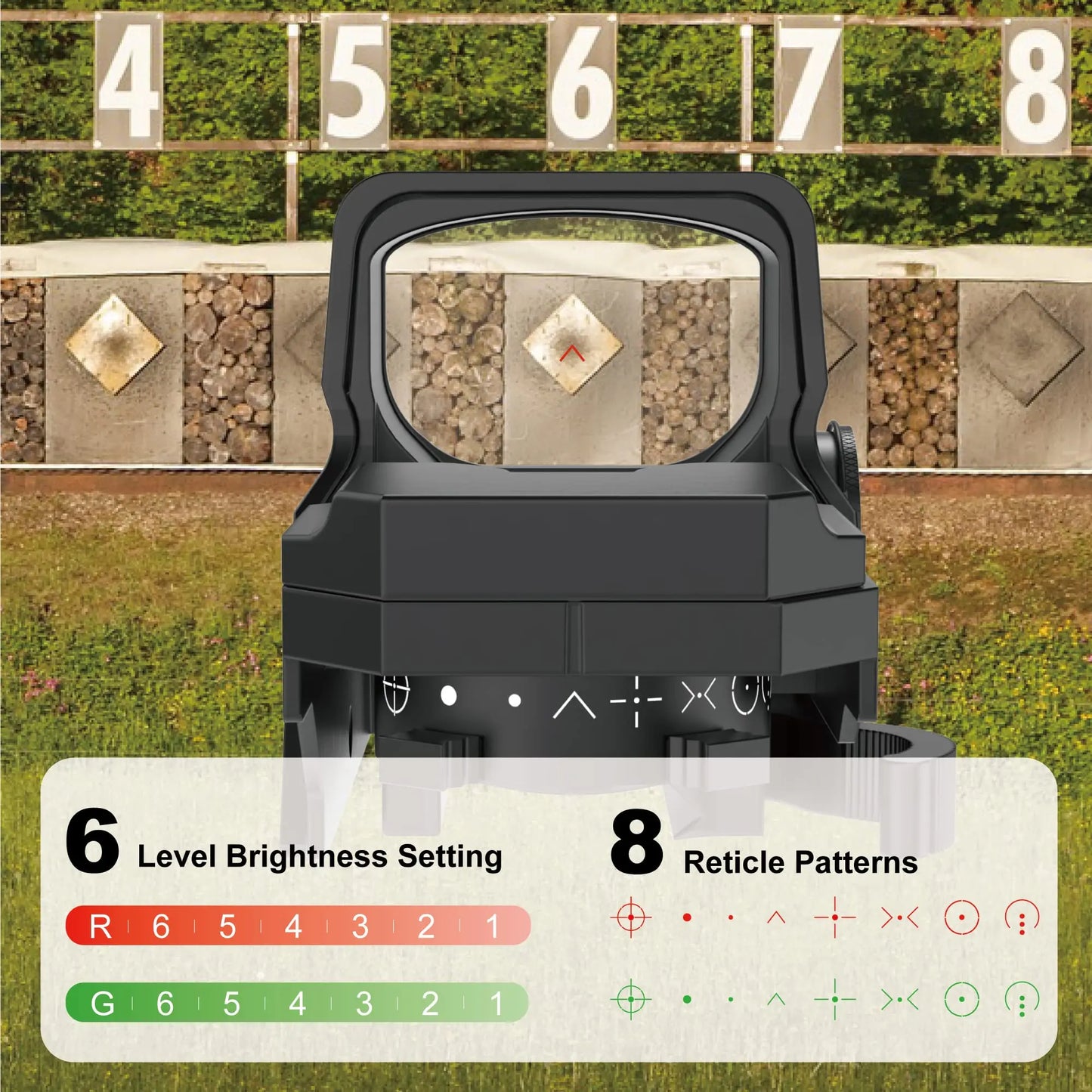 Vector Optics Omega 8 Reticle Red Dot Sight