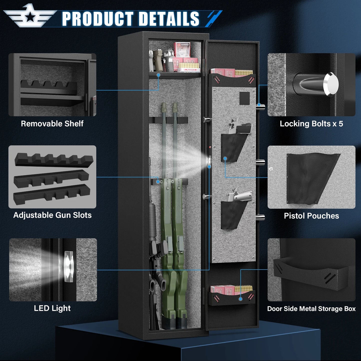 Kavey Digital Large Gun Safe