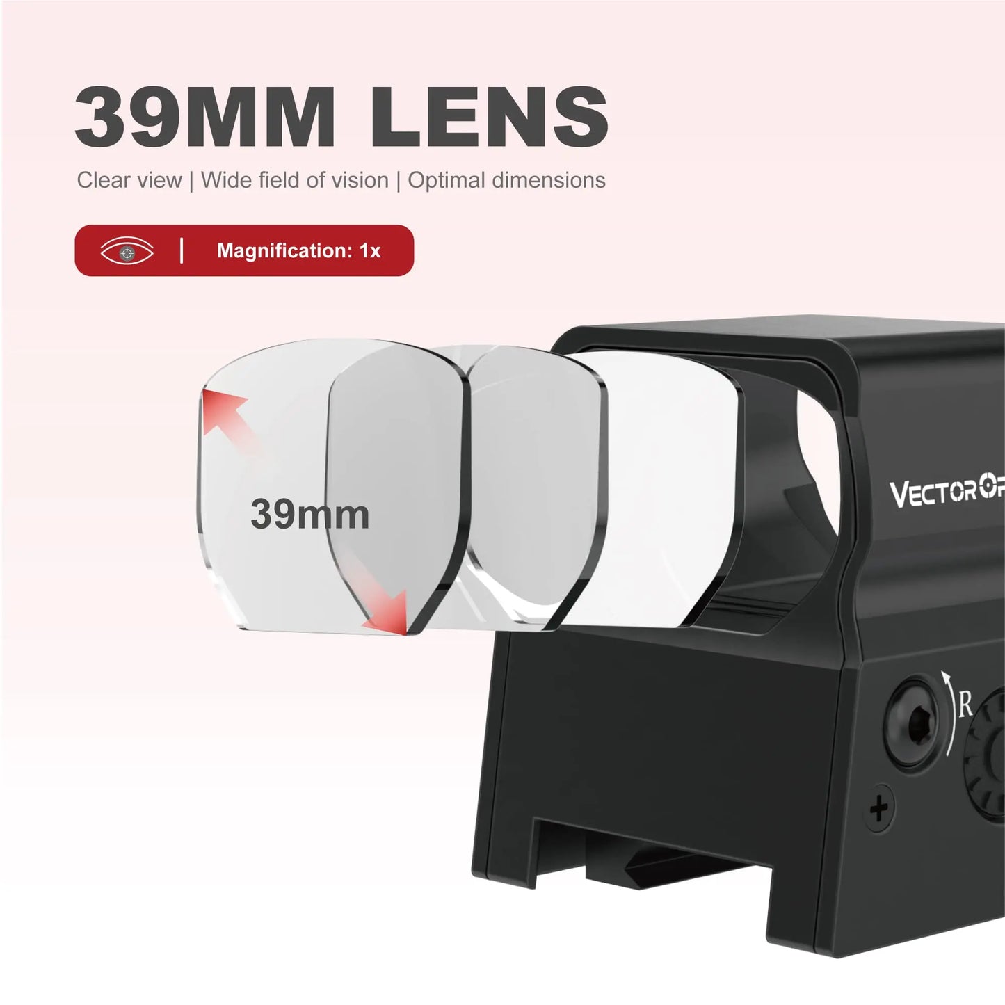 Vector Optics Omega 8 Reticle Red Dot Sight