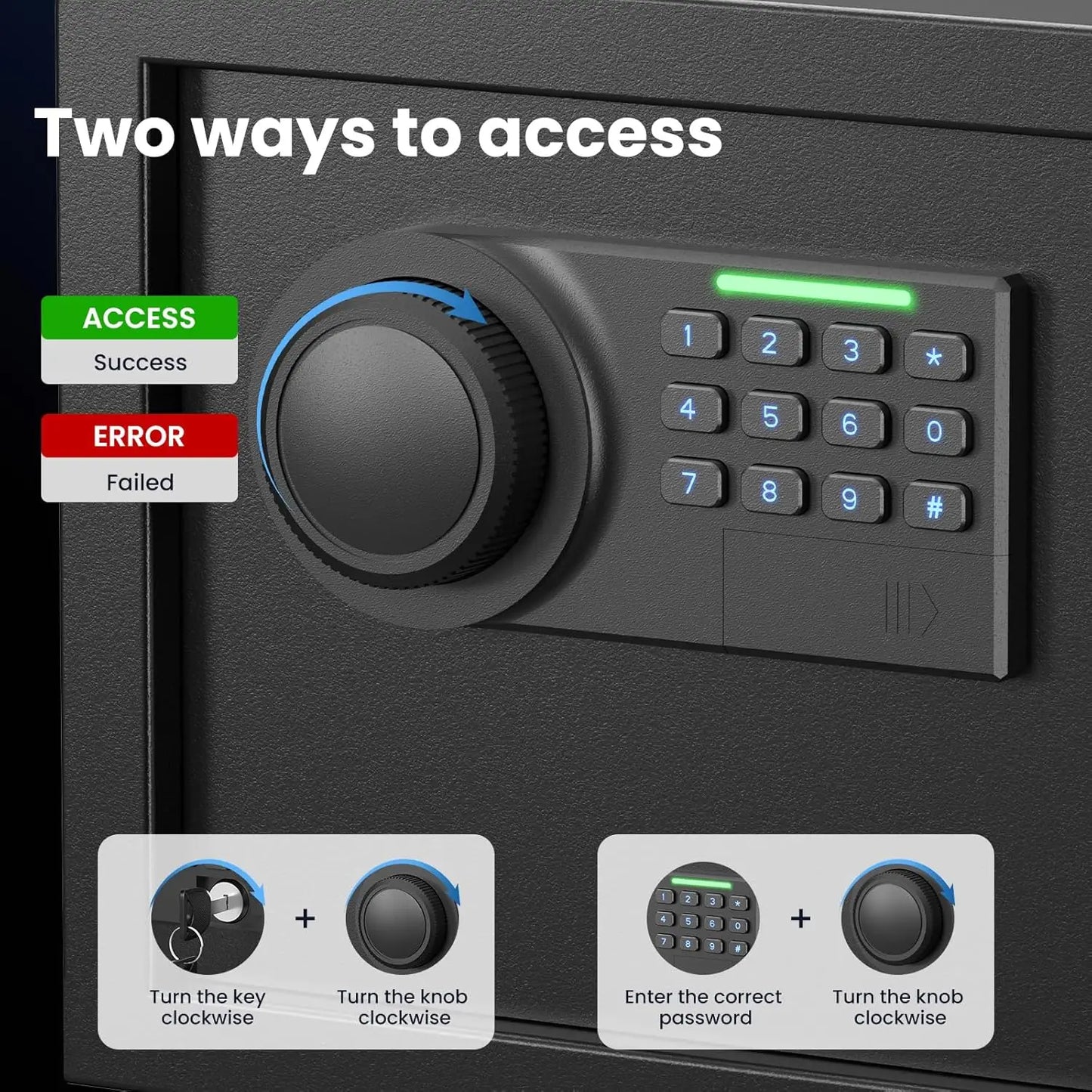 4 Handgun Electonic Safe (1.72 cu. ft.)