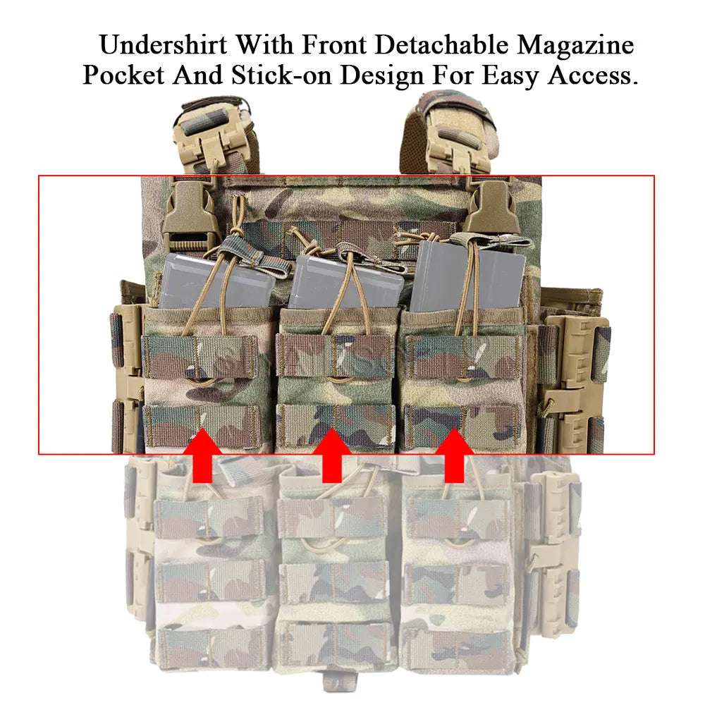 Tactical Plate Carrier Vest 3 Magazine Pouch