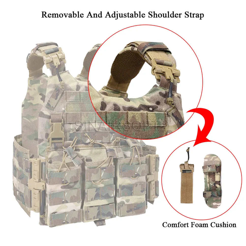 Tactical Plate Carrier Vest 3 Magazine Pouch