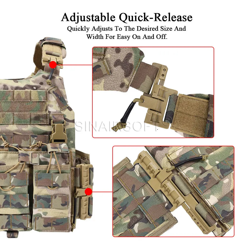Tactical Plate Carrier Vest 3 Magazine Pouch
